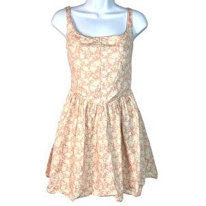 Audrey Parks Francescas Floral Dress L Cotton Summer Sundress